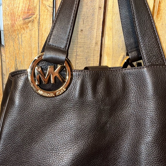 Micheal Kors Brown Leather Satchel - Picture 4 of 7